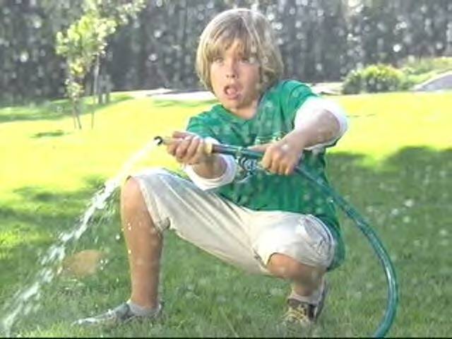 dylan with a hose watc.. Cinema, TV - 